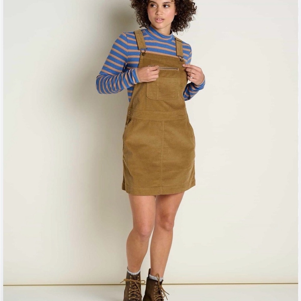 Toad & Co Scouter Cord Jumper Size XL - Color  Brown - Front Pockets